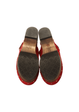 SUEDE HORSEBIT AMSTEL SANDALS 35