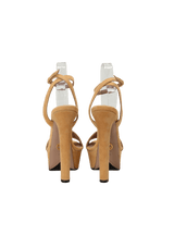 SUEDE PLATFORM SANDALS 35