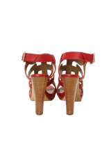 LEATHER GLADIATOR SANDALS 37