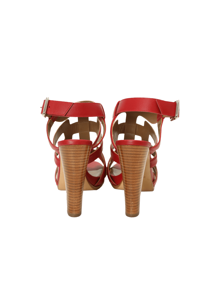 LEATHER GLADIATOR SANDALS 37