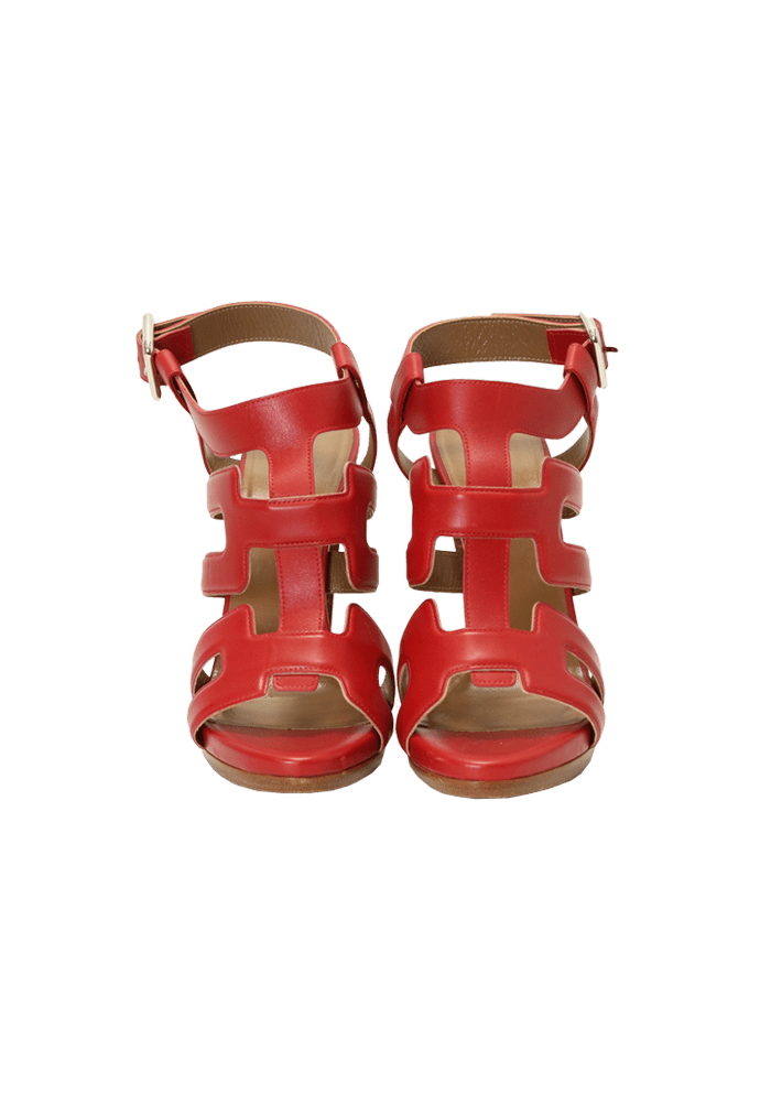 LEATHER GLADIATOR SANDALS 37