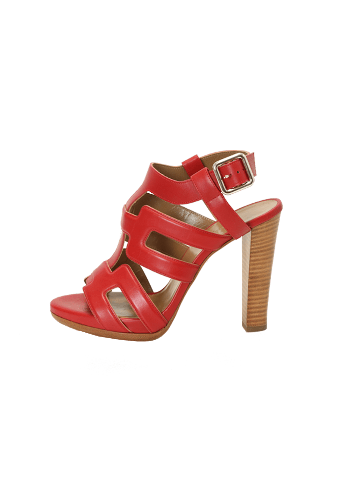 LEATHER GLADIATOR SANDALS 37