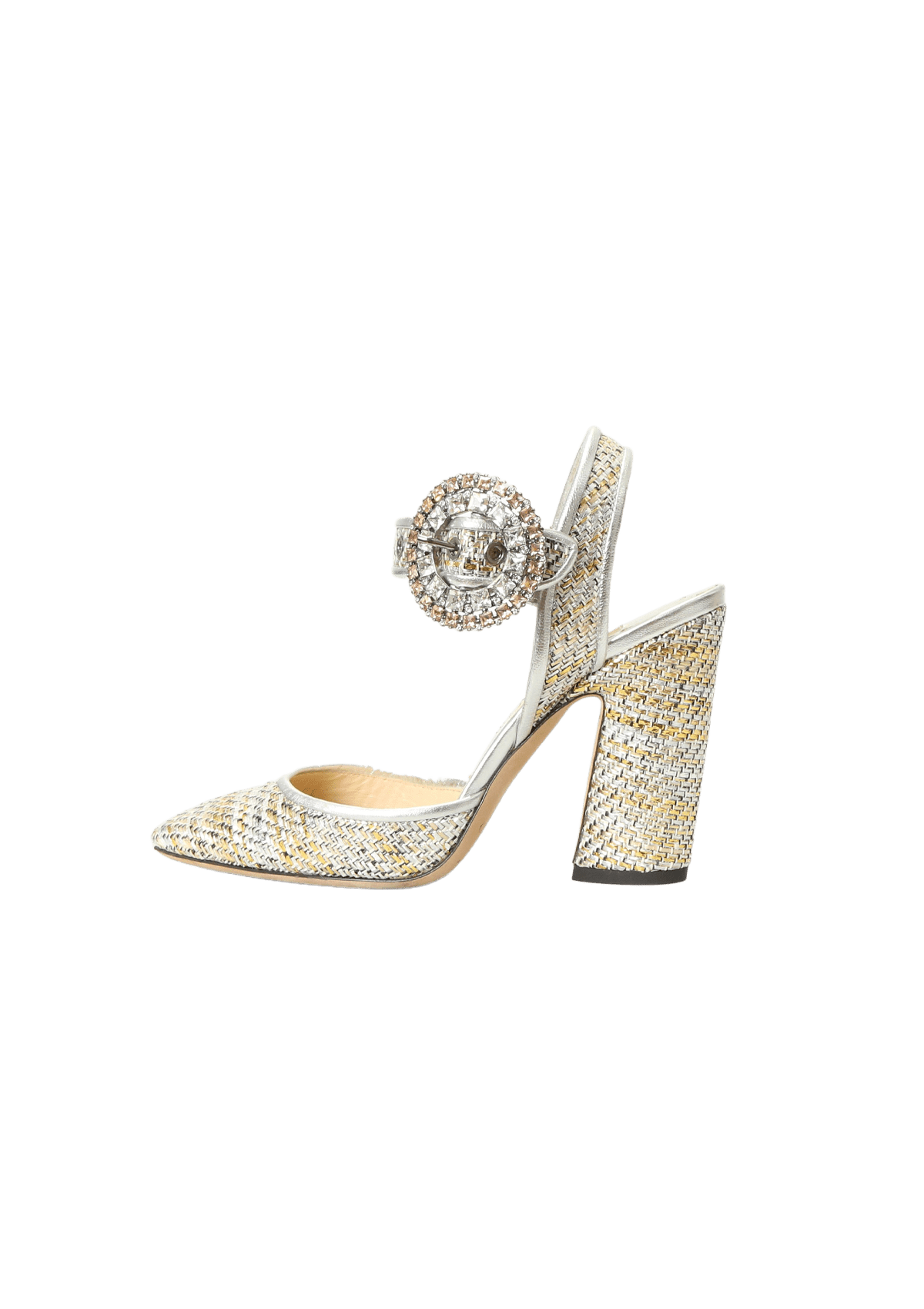 Sandália Jimmy Choo Crystal Embellishment Slingback Sandals 34
