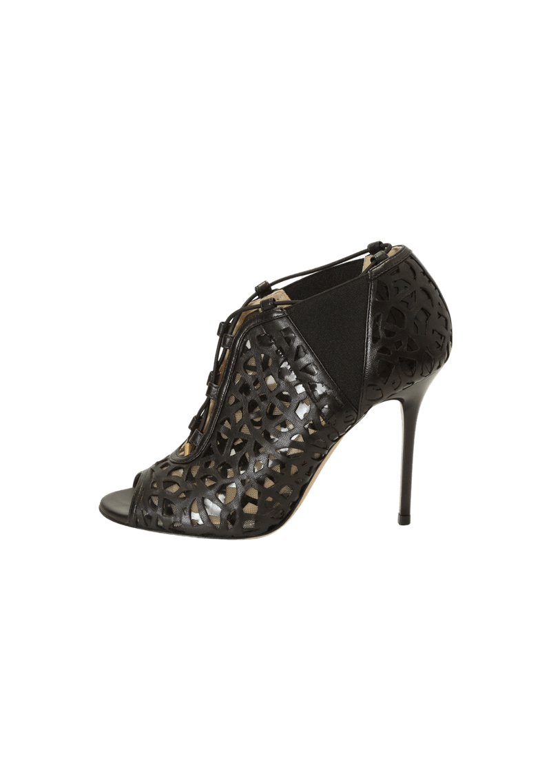 LEATHER PRINTED PEEP TOE 33