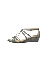 METALLIC SANDALS 34.5