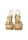 SNAKESKIN ESPADRILLES 38