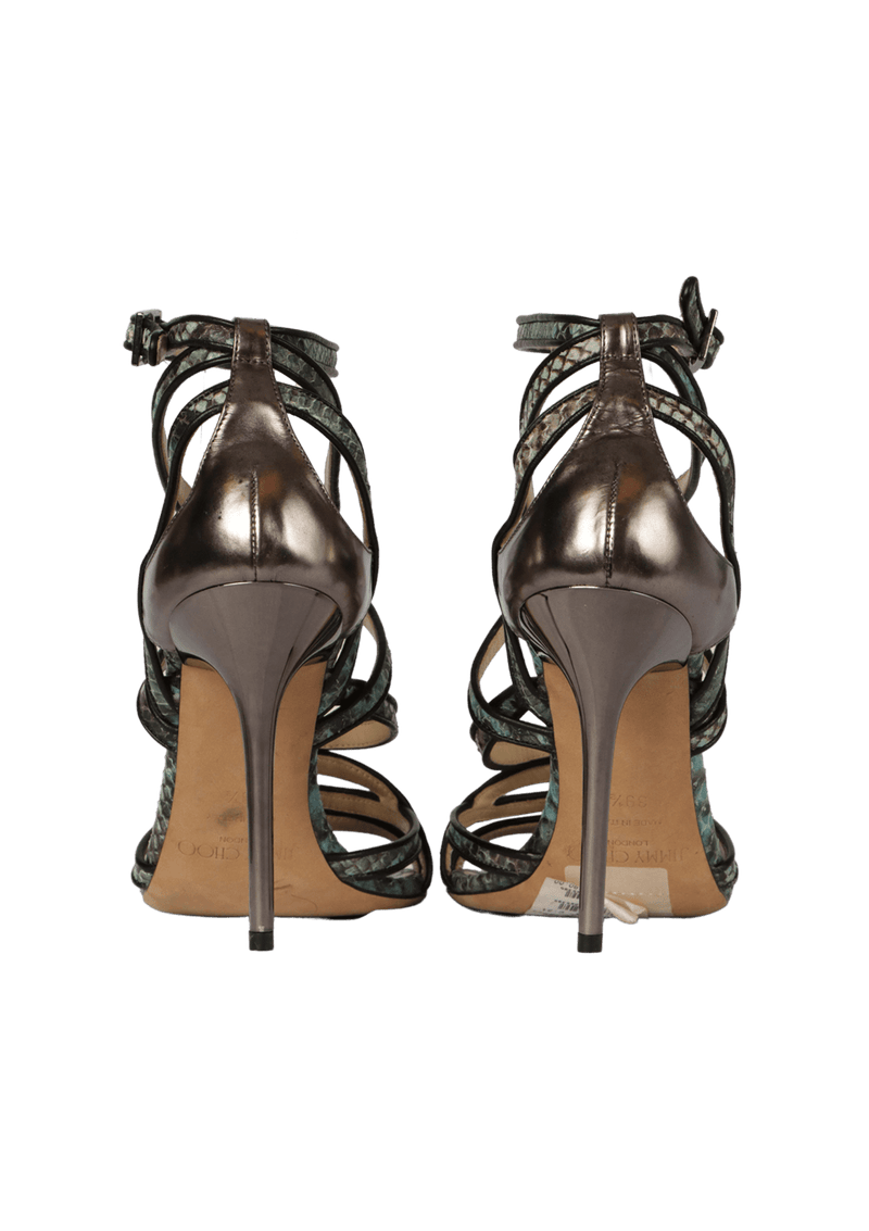 SNAKESKIN SANDALS 37