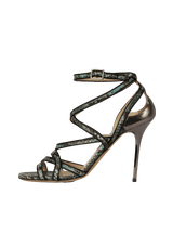 SNAKESKIN SANDALS 37