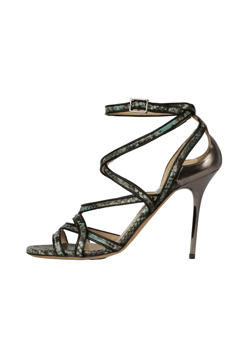 SNAKESKIN SANDALS 37