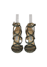 SNAKESKIN SANDALS 37