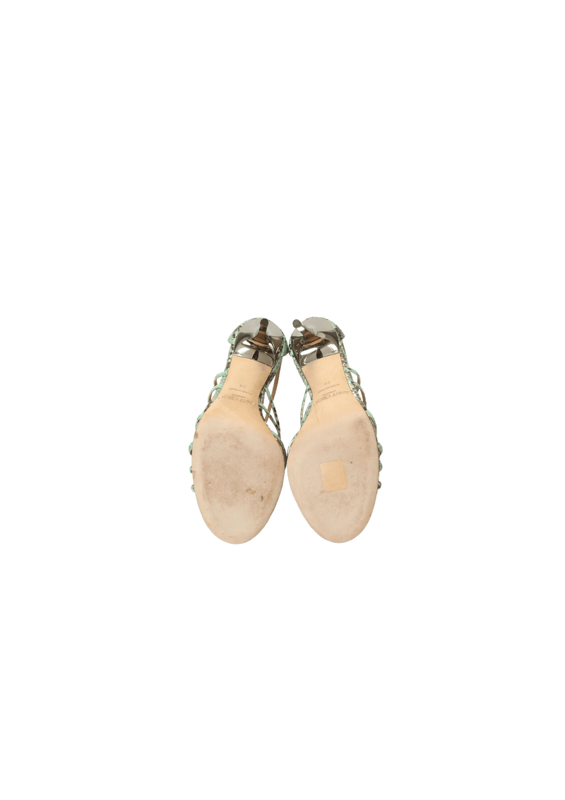 SNAKESKIN SANDALS 37