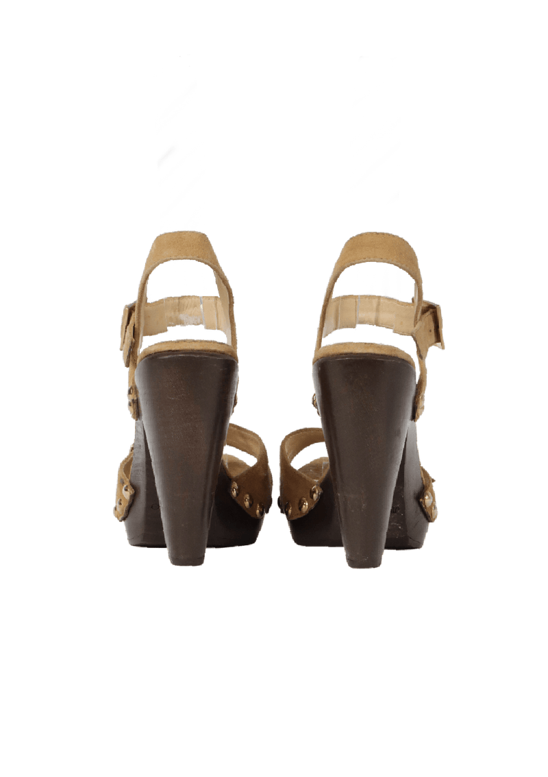 SUEDE SANDALS 36