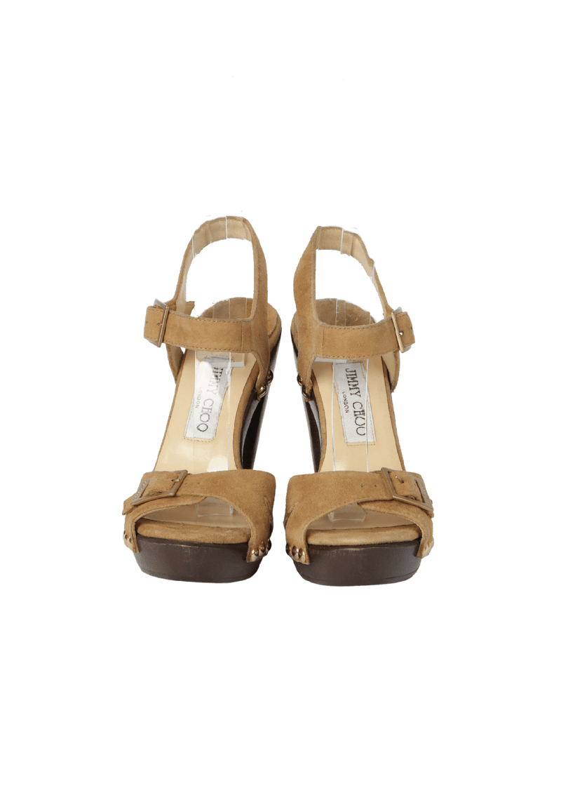 SUEDE SANDALS 36