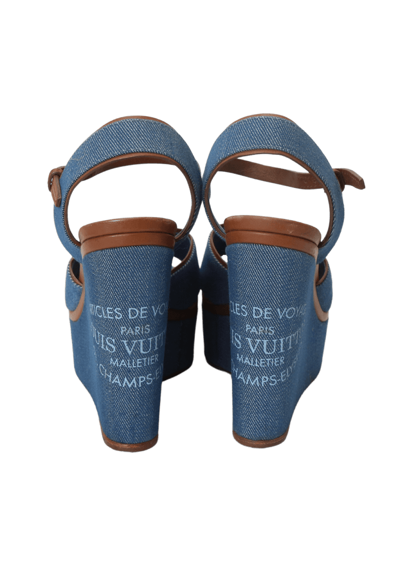 DENIM LOGO SANDALS 35.5