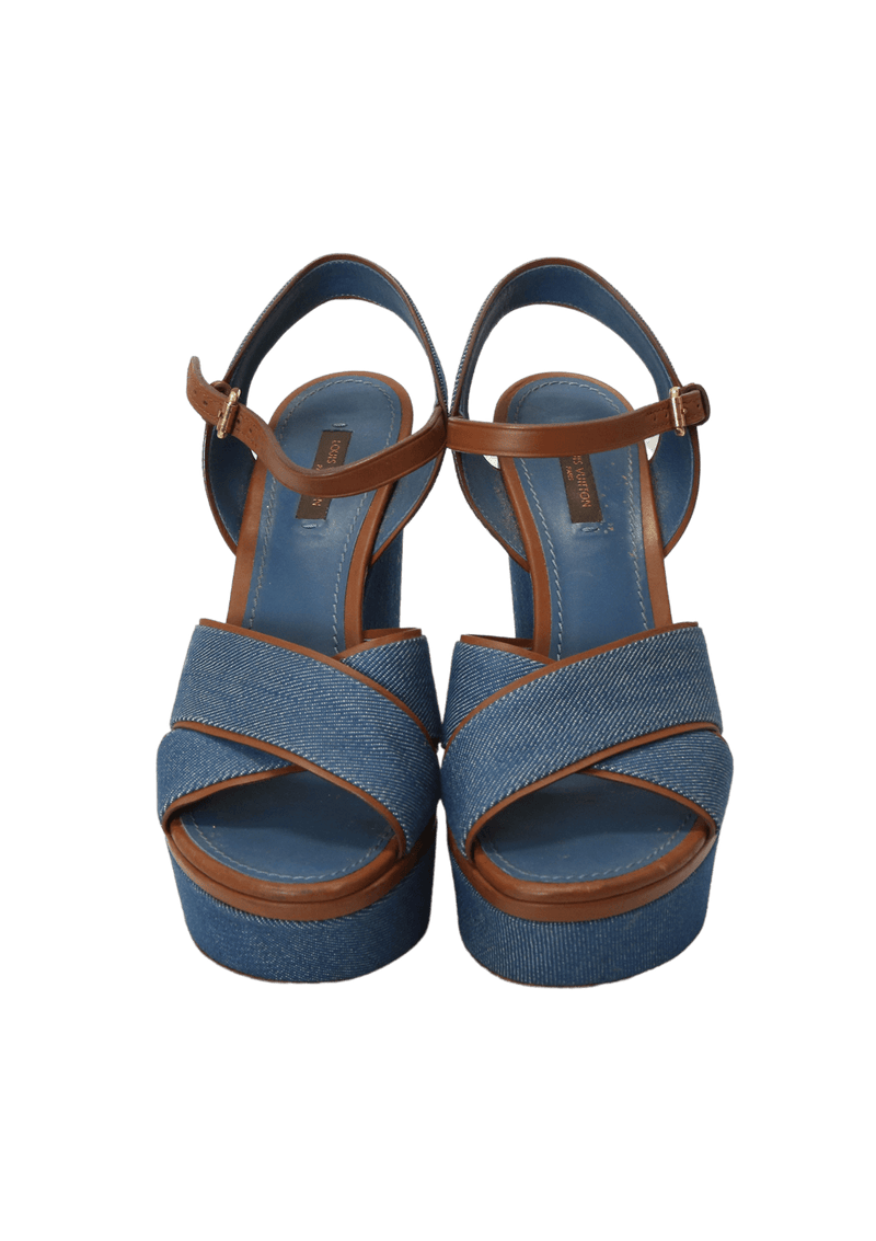 DENIM LOGO SANDALS 35.5