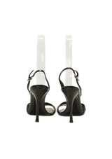 LEATHER SLINGBACK SANDALS 38