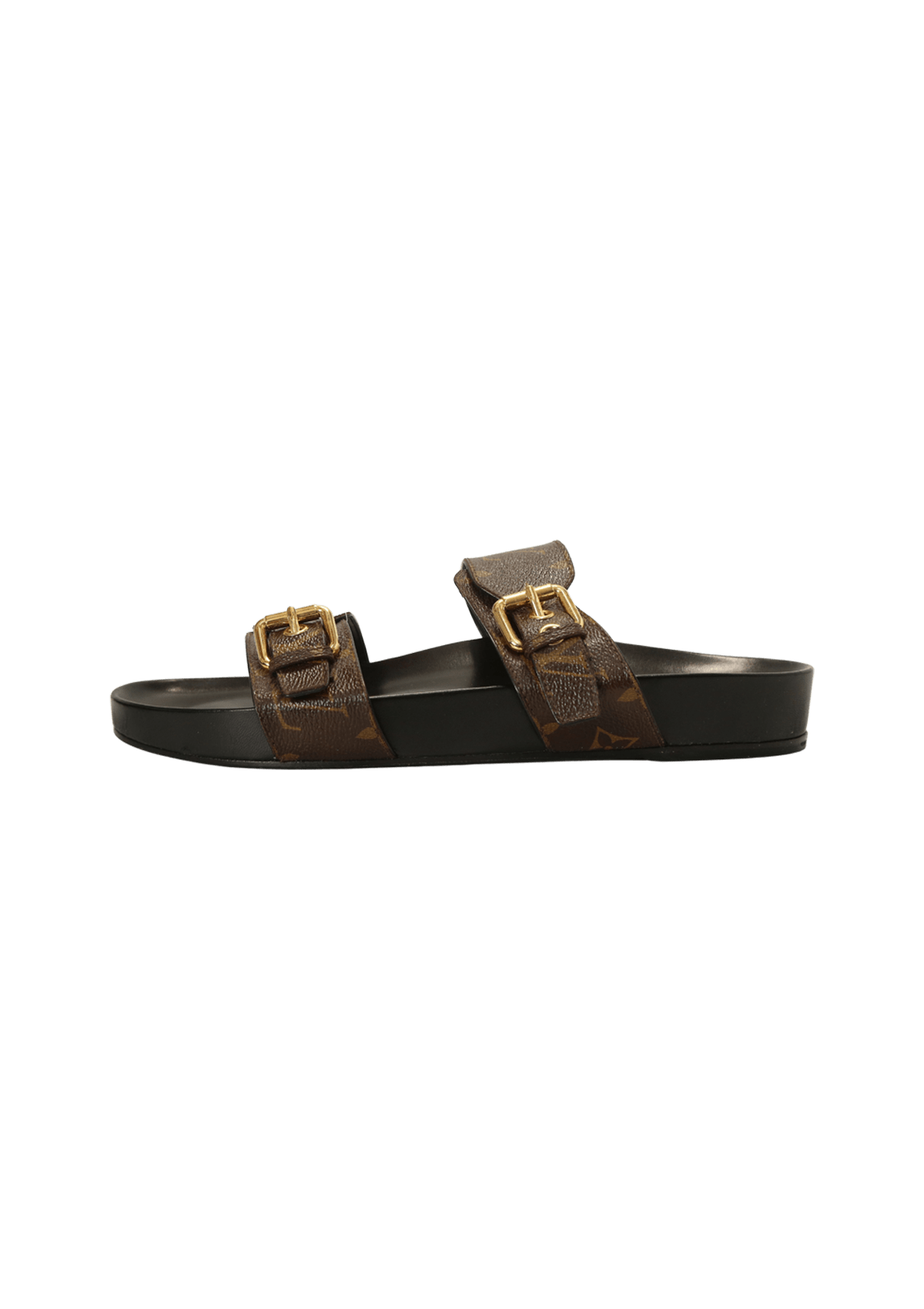 Sandália Louis Vuitton Monogram Bom Dia Flat Mule Sandals Marrom