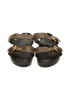 MONOGRAM CANVAS BOM DIA FLAT MULE SANDALS 39