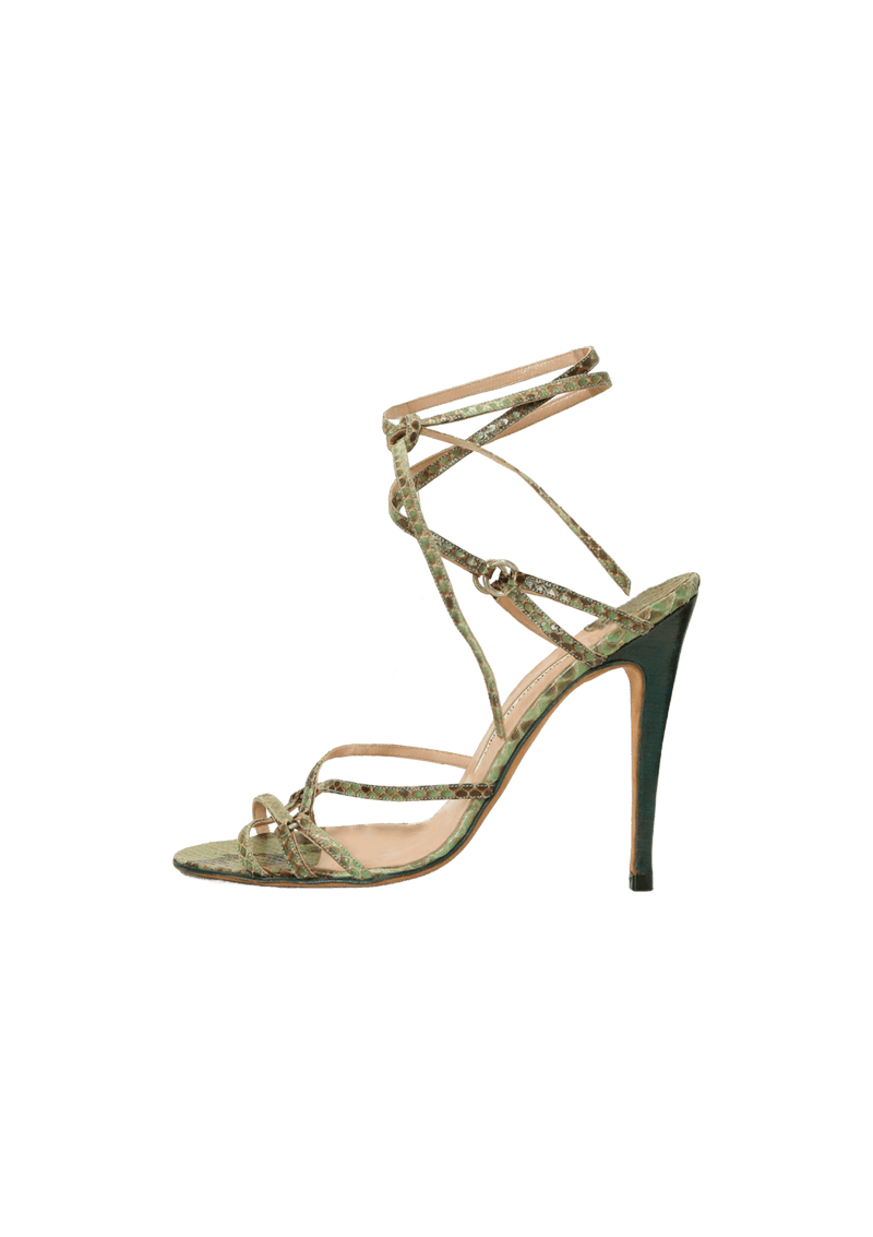 SNAKESKIN SANDALS 37