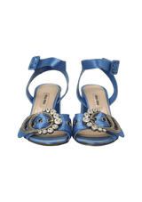 CRYSTAL BUCKLE SANDALS 35