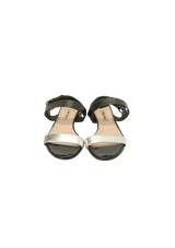 LEATHER SLINGBACK SANDALS 36.5