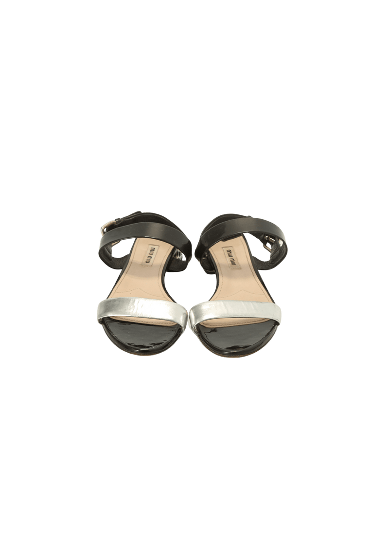 LEATHER SLINGBACK SANDALS 36.5