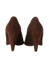 SUEDE PEEP TOE 35.5