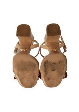 LEATHER BOW SANDALS 33