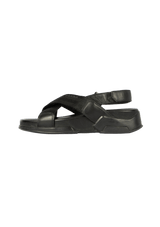 LEATHER SLINGBACK SANDALS 35