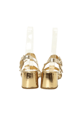 METALLIC SANDALS 39