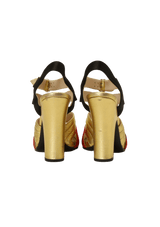 METTALIC NAPPA SANDALS 35