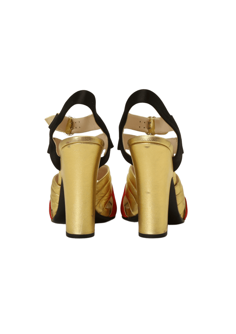 METTALIC NAPPA SANDALS 35