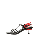 PATENT LEATHER SANDALS 39