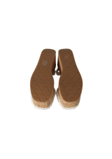 RAFFIA WEDGE SANDALS 36