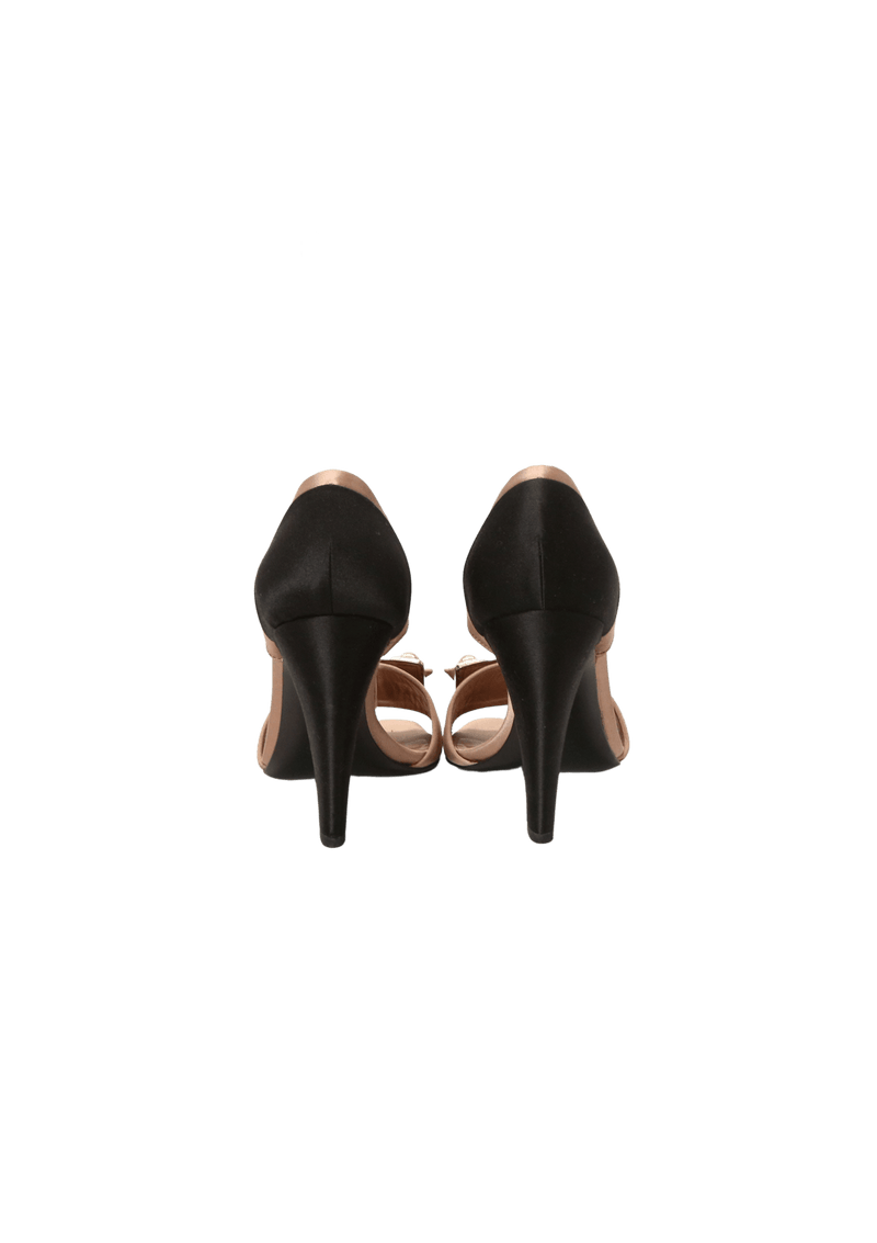 SATIN BOW SANDALS 36.5