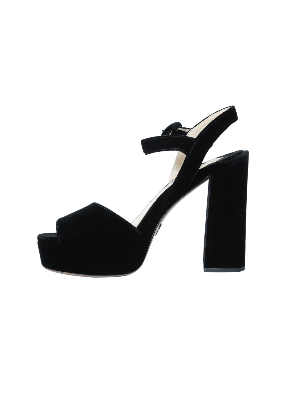 Sandália Prada Velvet Accents Sandals Preto 37 – Gringa