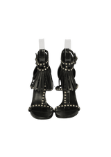 JANE FRINGE STUDDED SANDALS 38.5