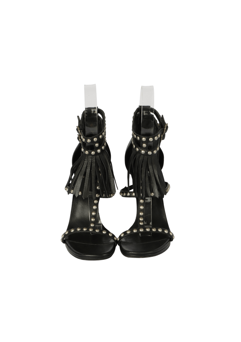 JANE FRINGE STUDDED SANDALS 38.5