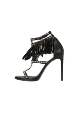 JANE FRINGE STUDDED SANDALS 38.5