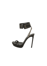 LEATHER STUDDED SANDALS 36.5