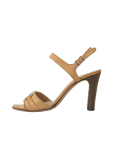 LEATHER GANCIO SANDALS 35
