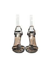 PATENT LEATHER SANDALS 38