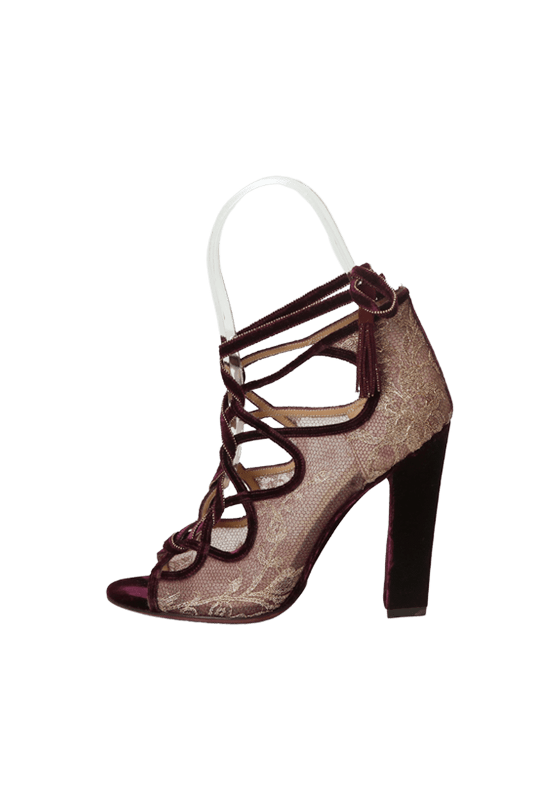 TOKARA VELVET SANDALS 37