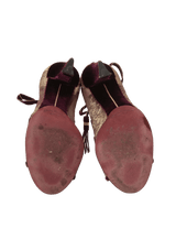 TOKARA VELVET SANDALS 37