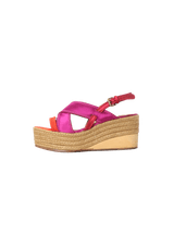 SATIN SLINGBACK ESPADRILLES 36.5
