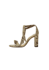 SNAKESKIN CLARITA SANDALS 38