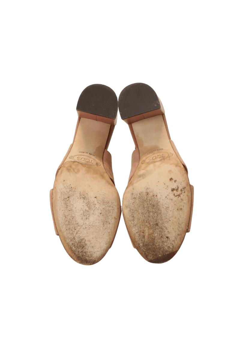 SUEDE SLINGBACK SANDALS 33