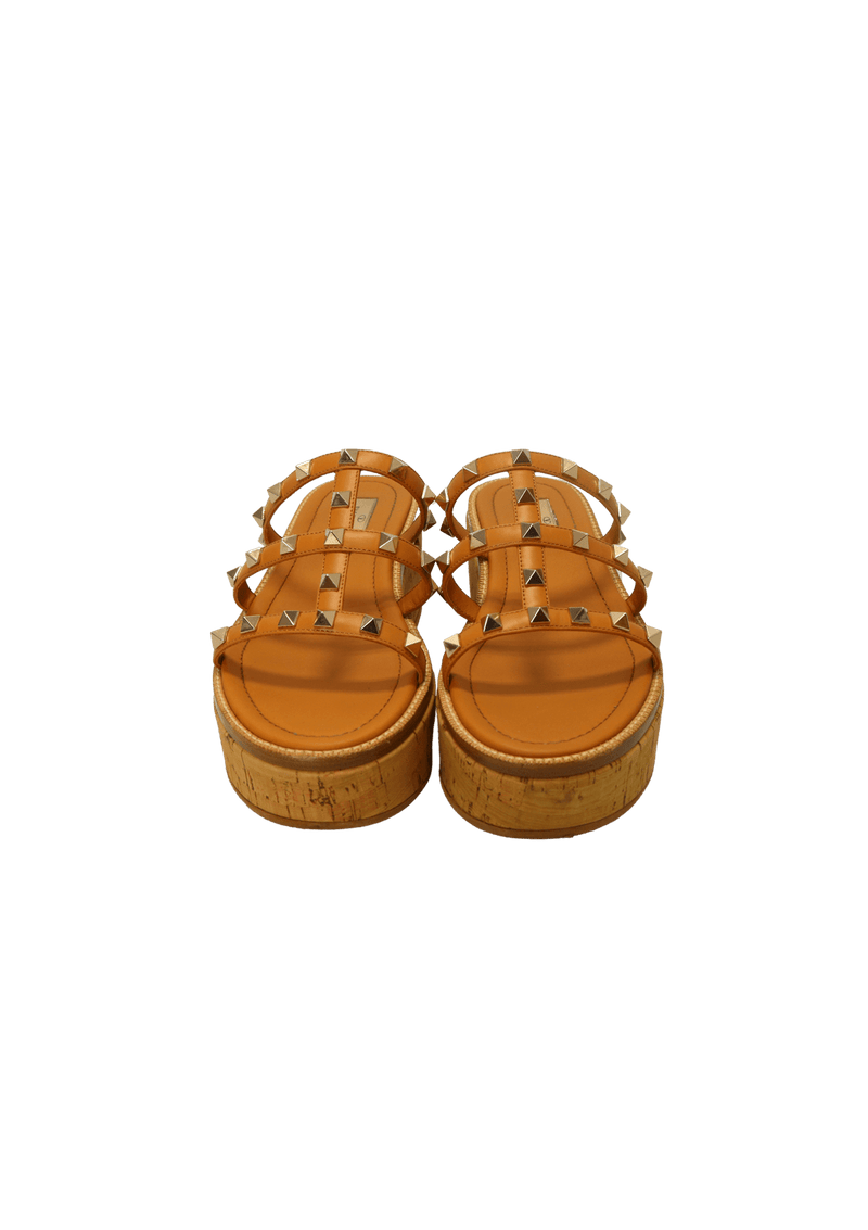 CORK ROCKSTUD CAGED FLATFORM 35.5