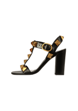 LEATHER ROMAN STUD SANDALS 34.5