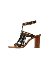 LEATHER TASSEL SANDALS 35.5